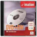 SUPPORTI DVD+RW IMATION 4X 4.7GB 120 MINUTI JEWEL CASE