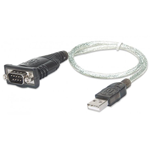 CONVERTITORE MANHATTAN DA USB A SERIALE D-SUB 9 POLI (RS232) Win /XP/Vista/7/8