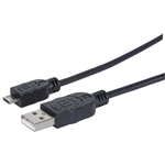 Cavo USB tipo A maschio a USB Micro B maschio MT. 3,00 per Smartphone e Tablet