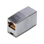 ADATTATORE ACCOPPIATORE DI RETE MODULARE 8 POLI 8 CONTATTI 1:1 RG45 SCHERMATO CAT5e