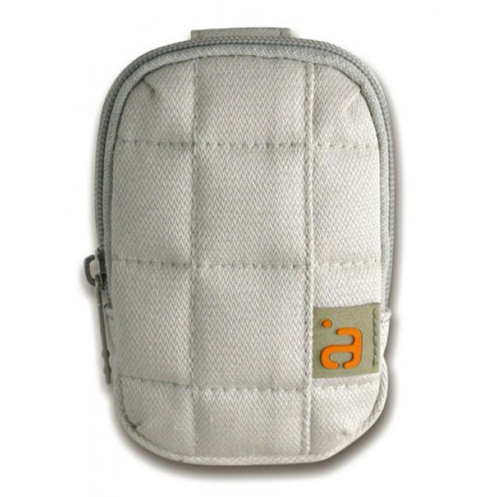 CUSTODIA BEIGE IN TESSUTO PER FOTOCAMERA DIGITALE CON MOSCHETTONE